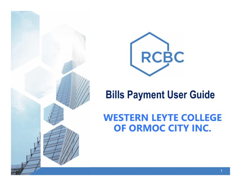 Read more about the article Western Leyte College Implements Digital Banking for School Fee Payments Through RCBC. Click here for step by step procedure.
